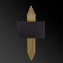 Opviq Lámpara de pared moderna Negro y Oro
